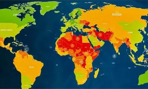 خريطة الخطر العالمية تضع المملكة في أعلى مستويات الأمان وتصنف الجزائر في خانة الدول الأكثر  خطرا